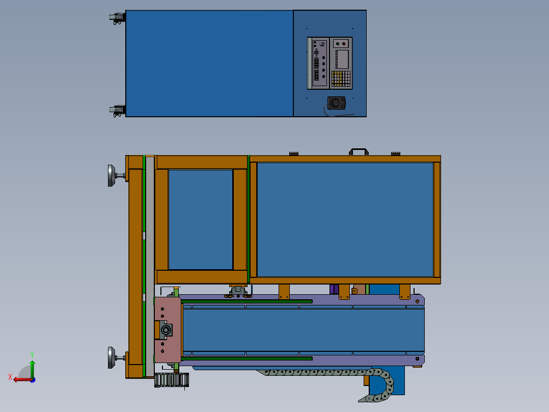 曲面拉丝机、自动拉丝机后视图