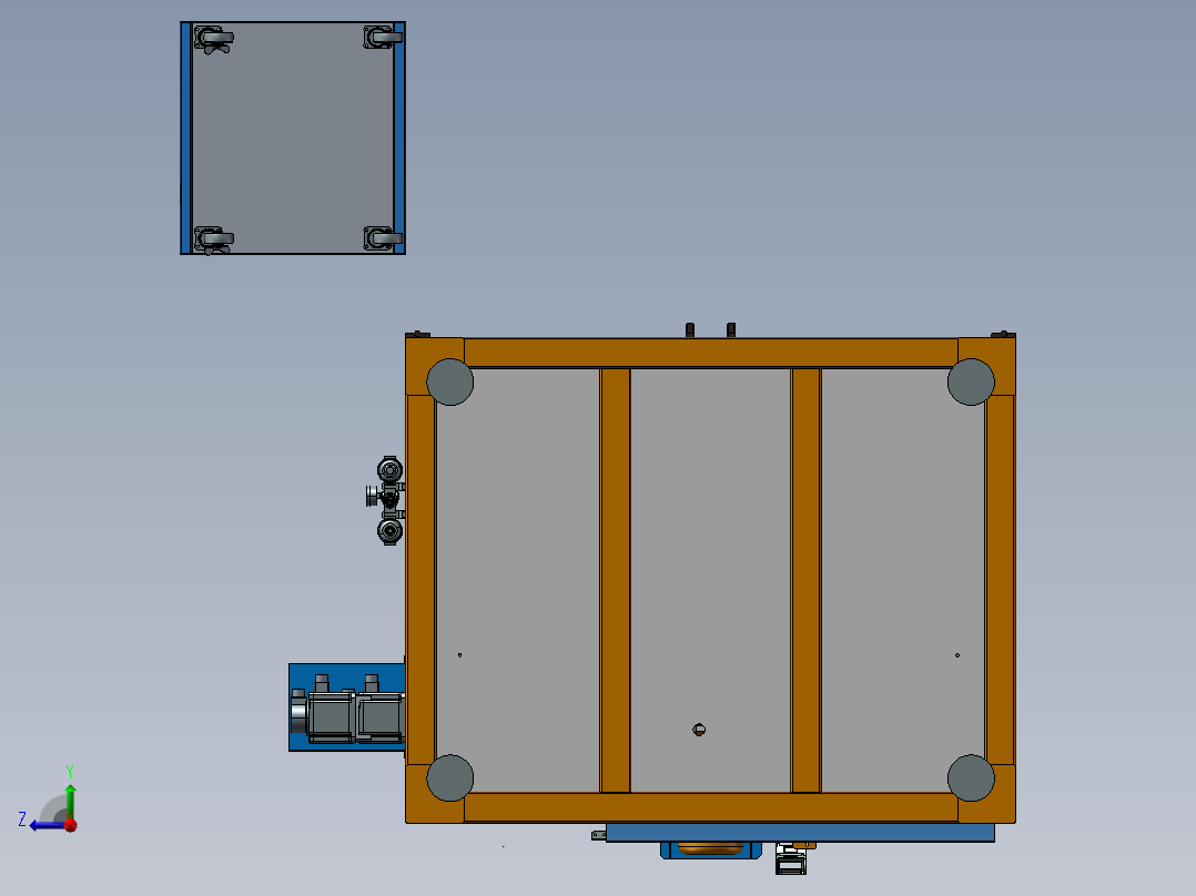 曲面拉丝机、自动拉丝机右视图