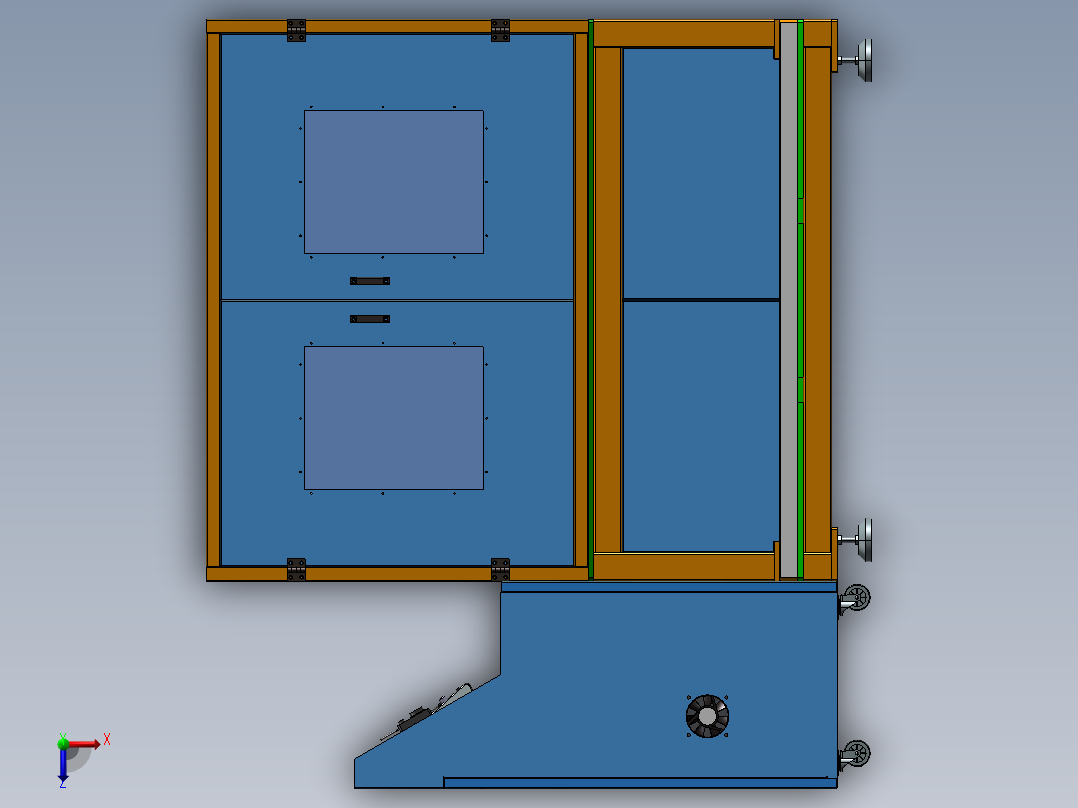 曲面拉丝机、自动拉丝机俯视图