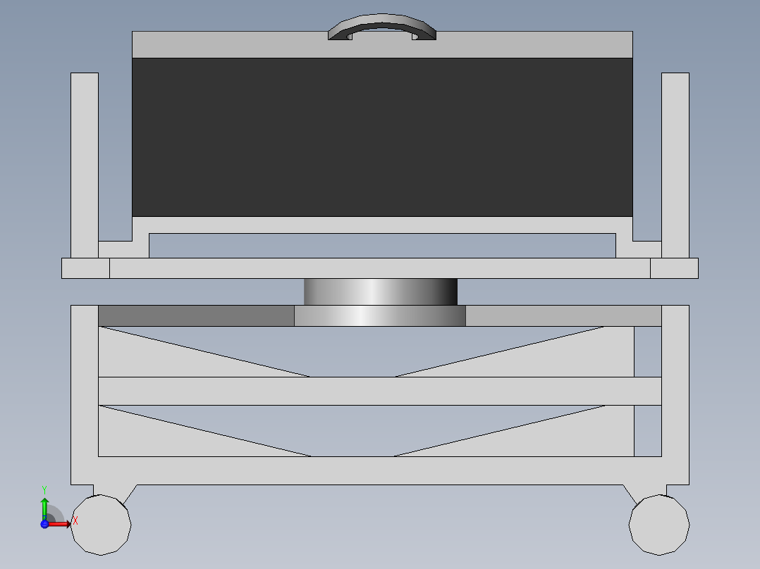 模具生产用转运装置前视图