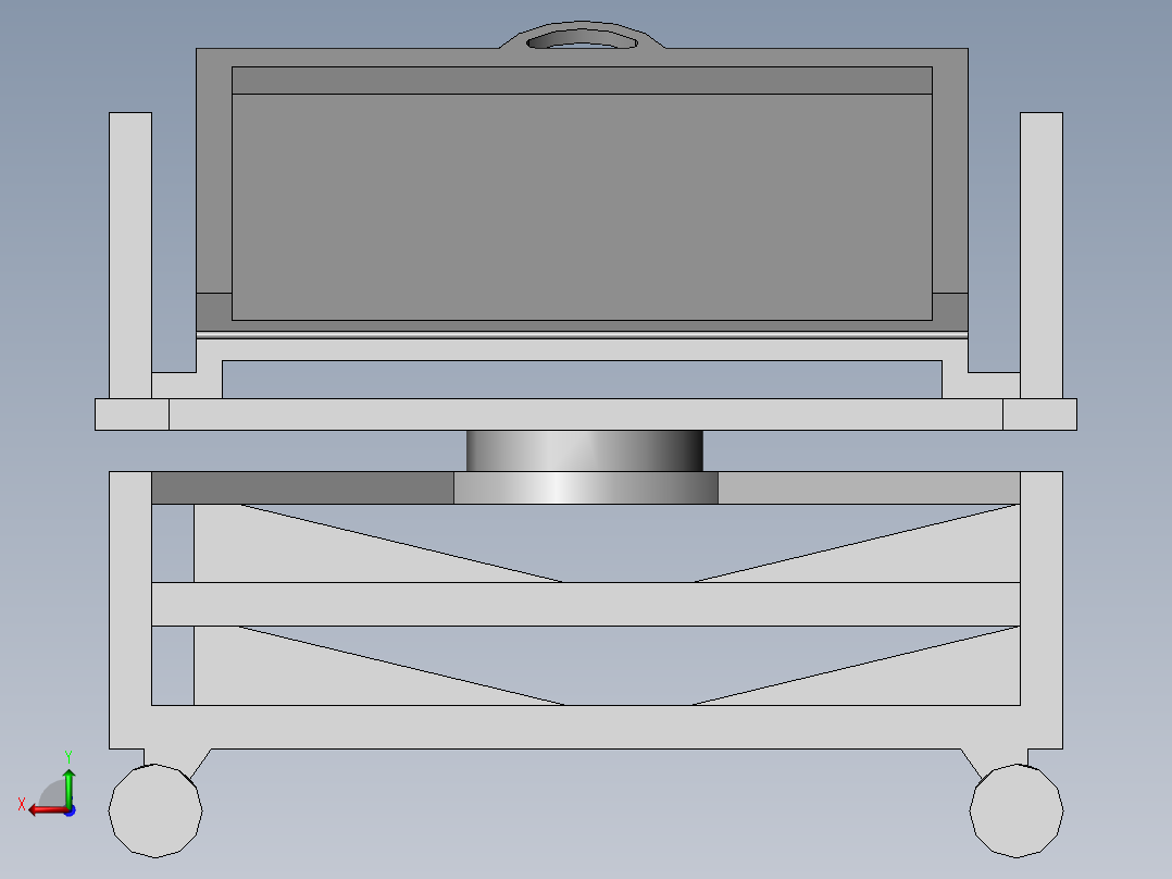 模具生产用转运装置后视图