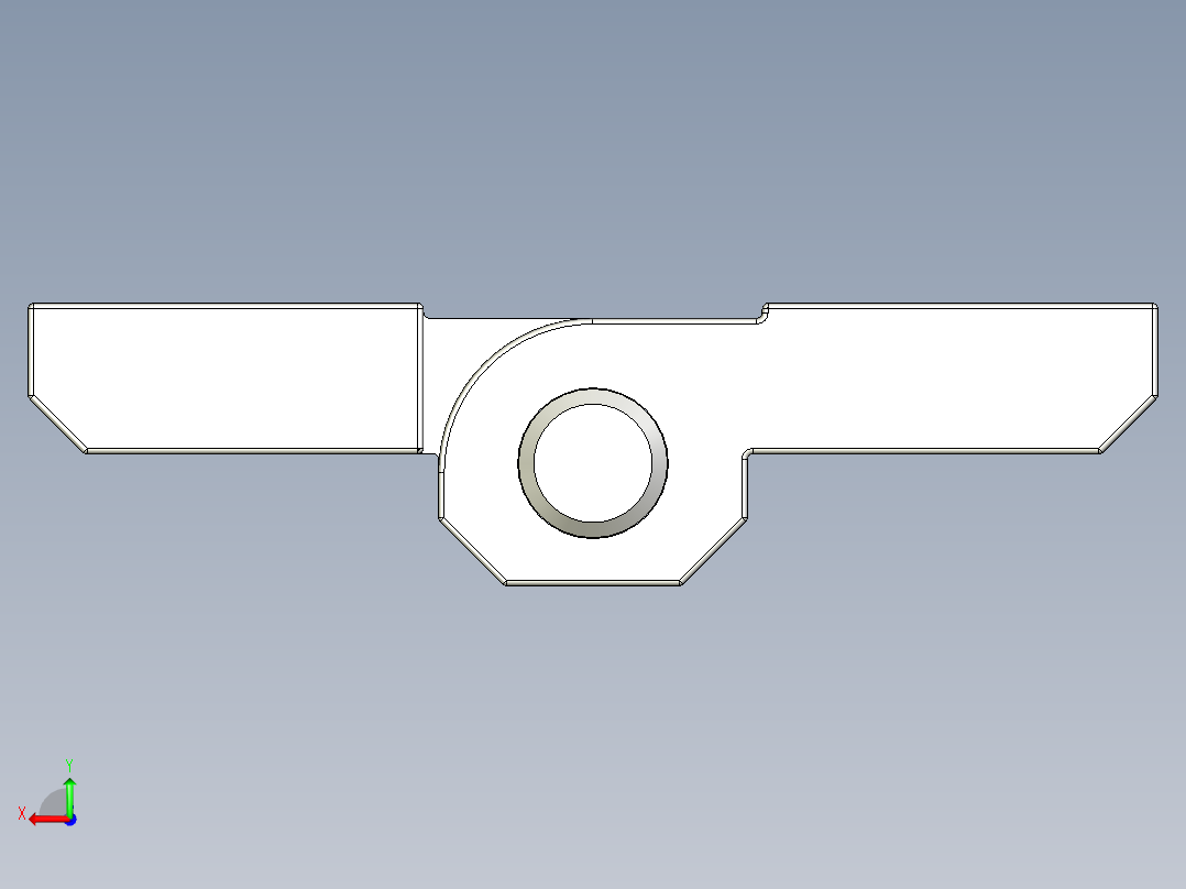 工程塑膠鉸鏈CFM-3D多系列多零件图纸模型后视图