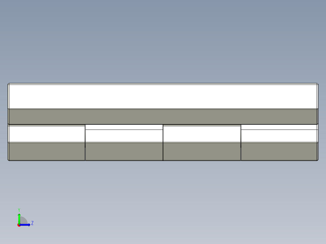 工程塑膠鉸鏈CFM-3D多系列多零件图纸模型左视图