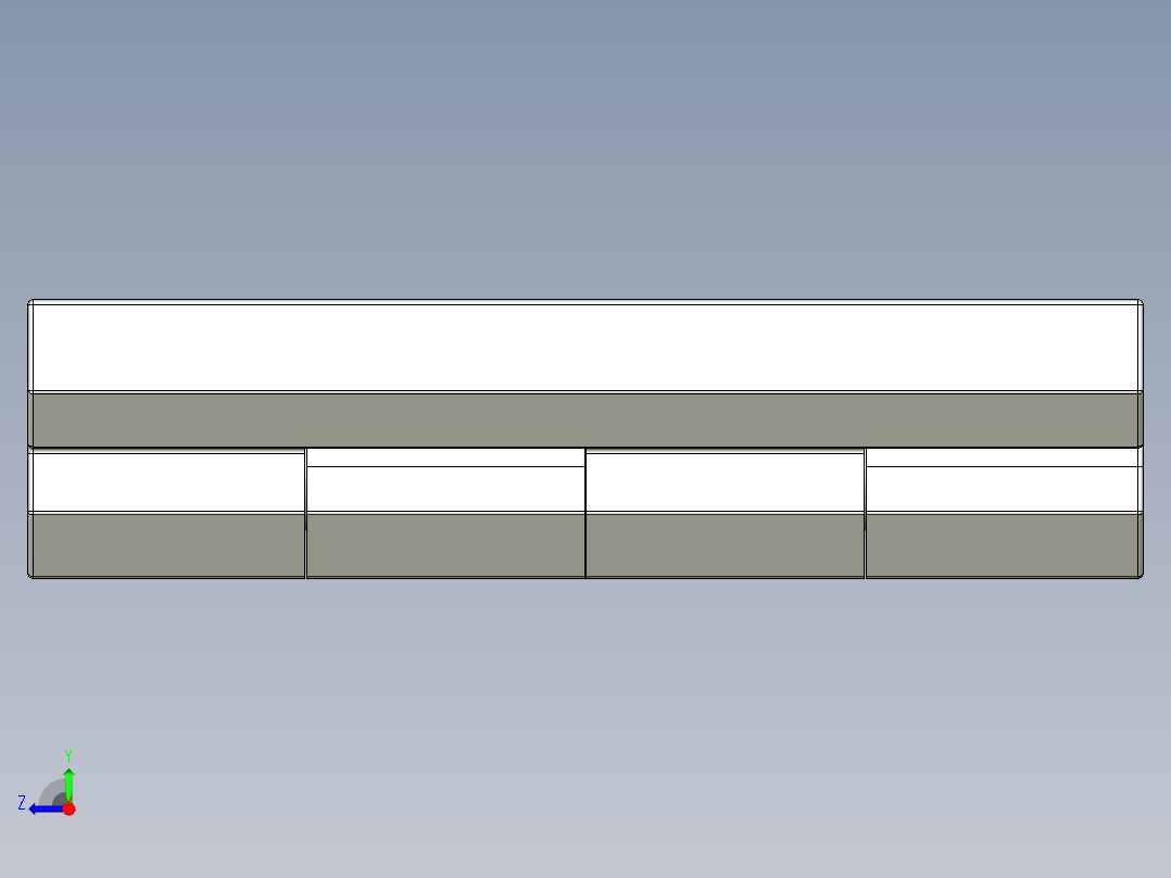 工程塑膠鉸鏈CFM-3D多系列多零件图纸模型右视图