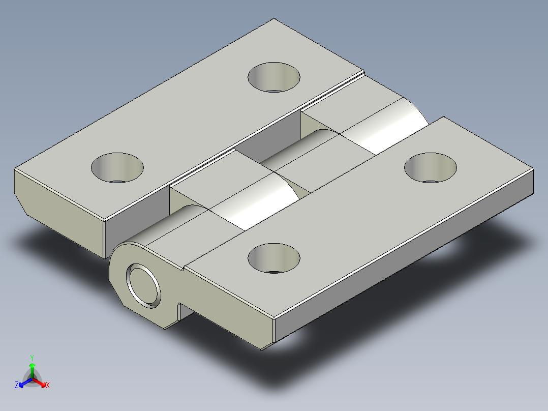 工程塑膠鉸鏈CFM-3D多系列多零件图纸模型正等轴测图