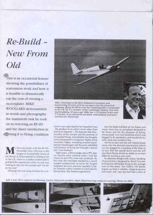 超飞FOURNIER RF-4固定翼飞机起落架缩略图