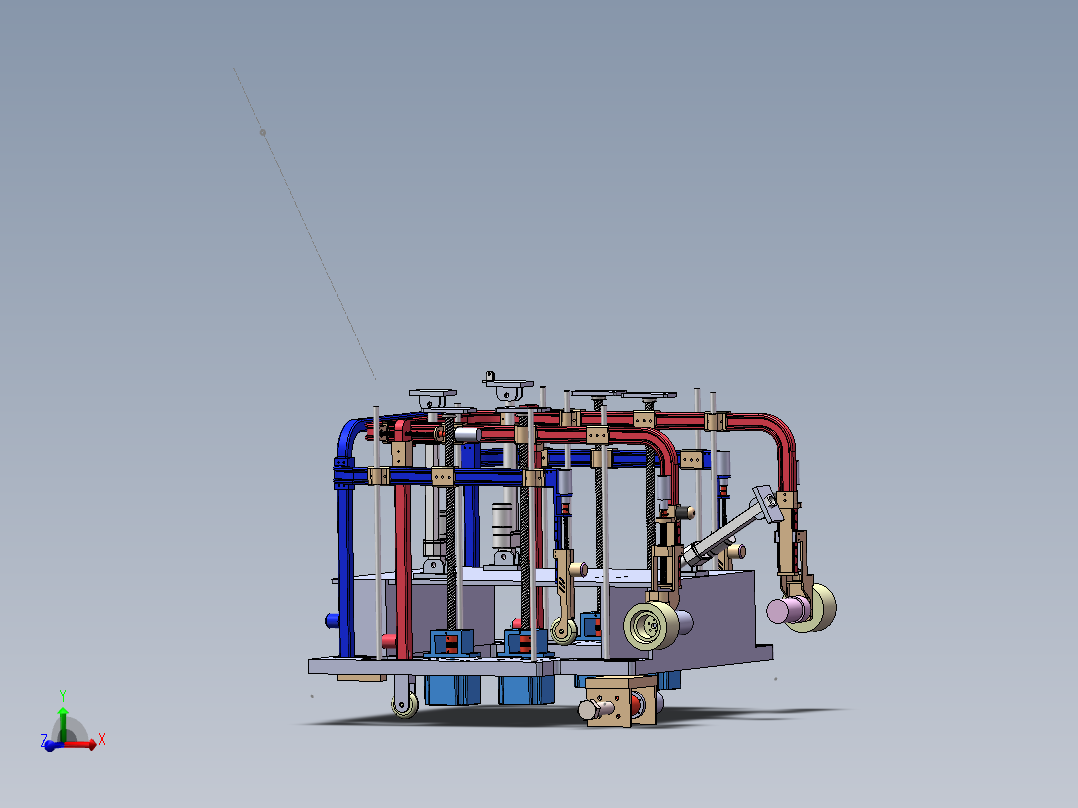 助残站立及康复行走智能轮椅结构设计sw16