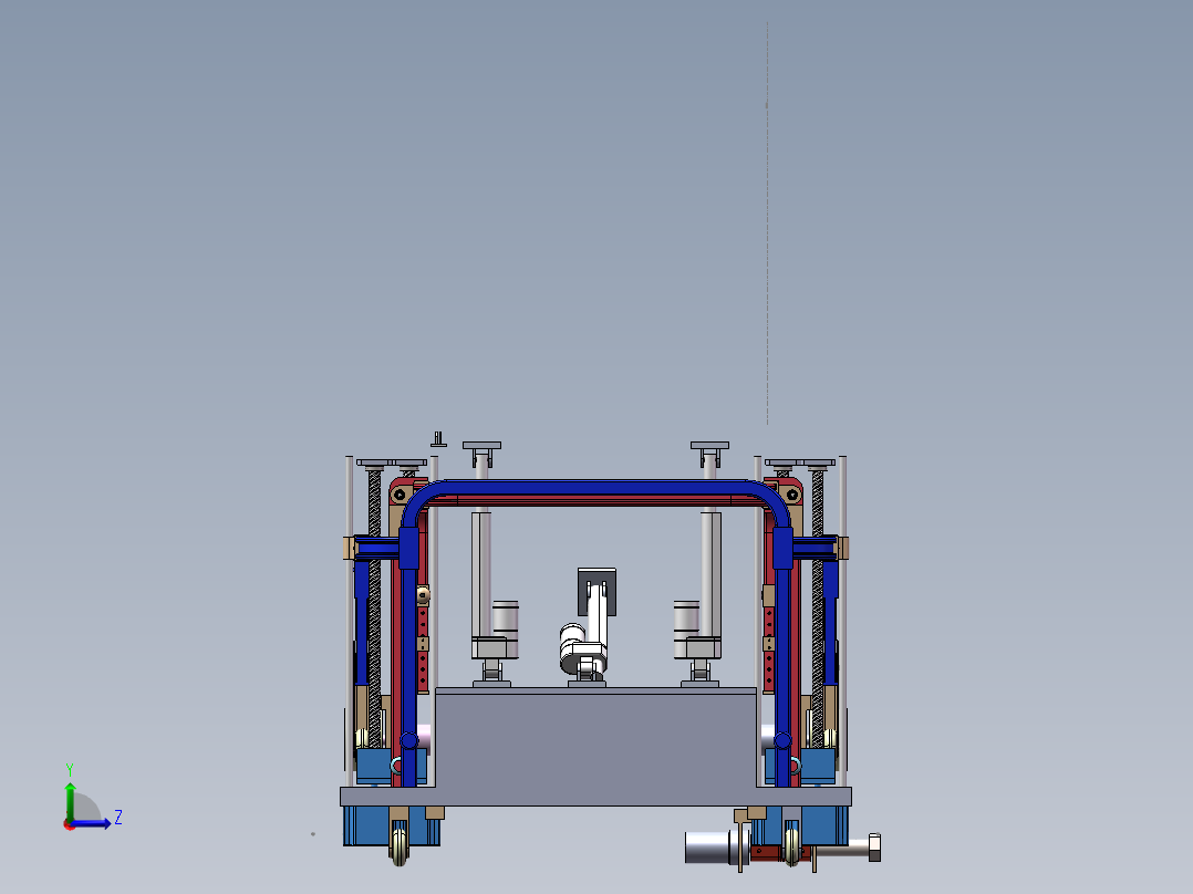 助残站立及康复行走智能轮椅结构设计sw16左视图