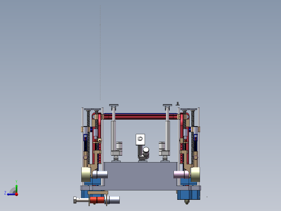 助残站立及康复行走智能轮椅结构设计sw16右视图