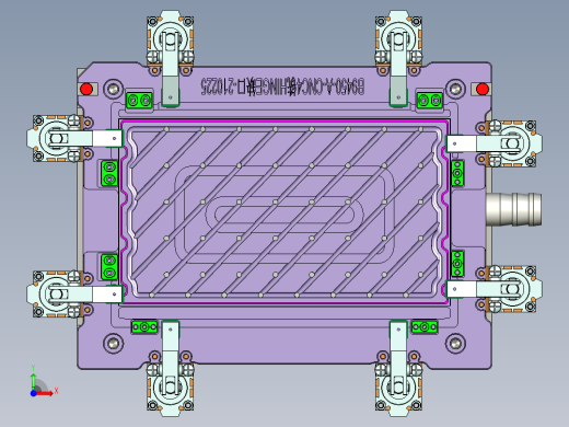 B9450-A-笔记本CNC工装夹具三维模型CNC1内腔开粗-210622前视缩略图