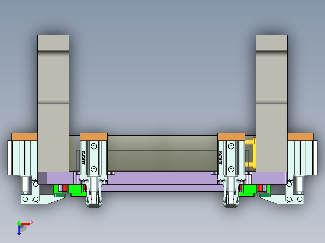 B9450-A-笔记本CNC工装夹具三维模型CNC1内腔开粗-210622俯视图
