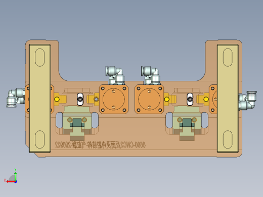 320-0690小零件CNC工装夹具三维模型-CNC2反面及内腔结构加工治具-气缸版-200927后视缩略图