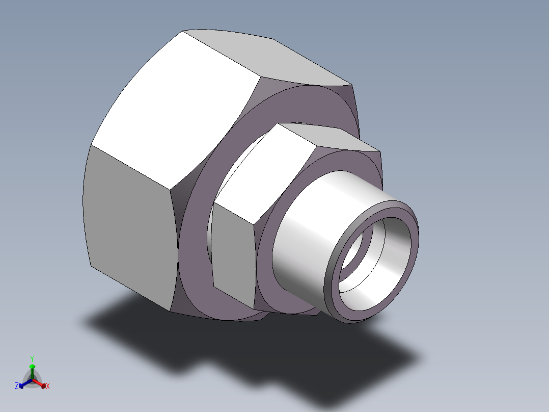 直通变径接头、2D-24-36主视图