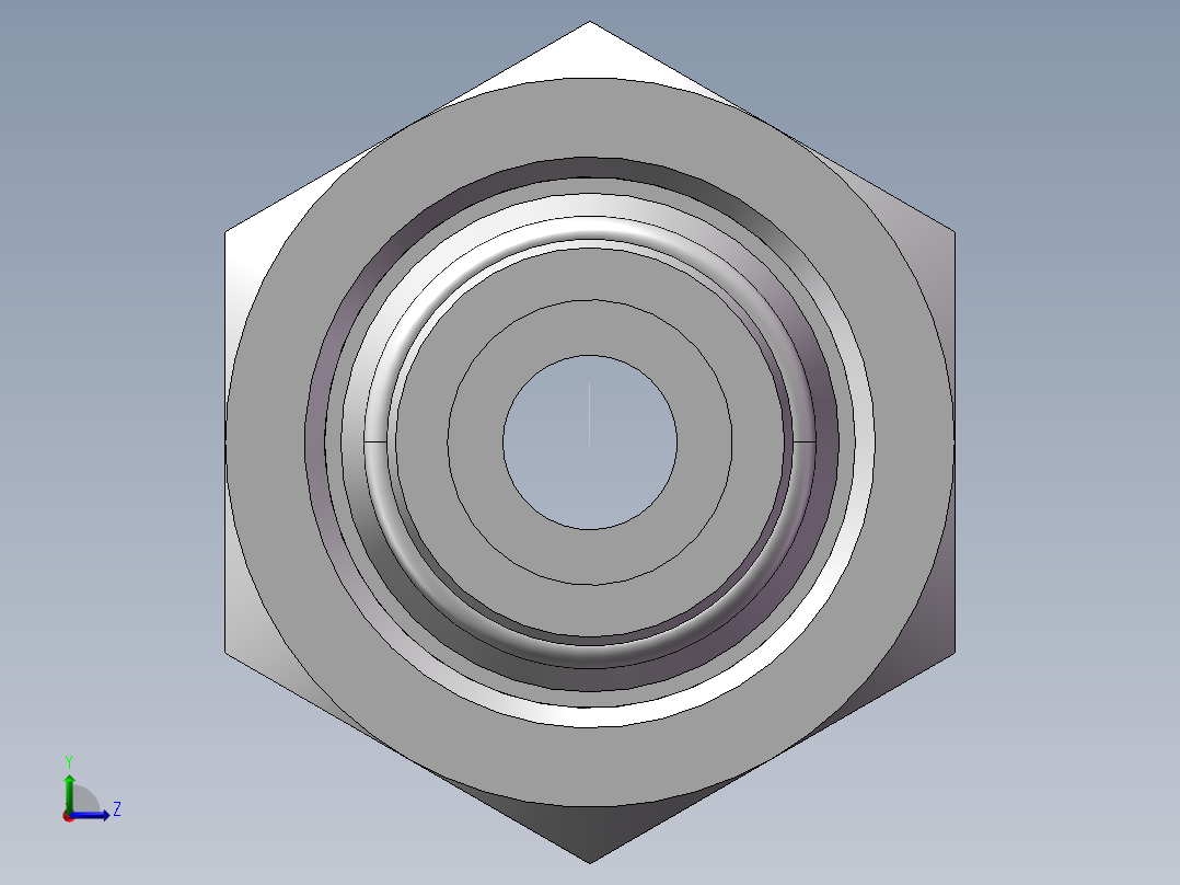 直通变径接头、2D-24-36左视图