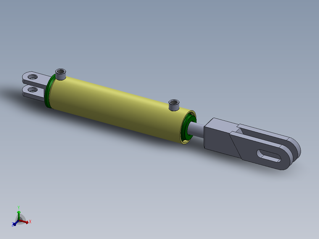焊接式液压缸（前后安装）88.9x38.1x331.2毫米