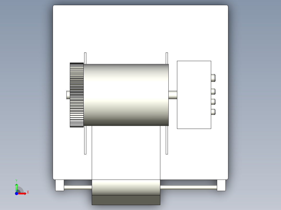 板材压平机前视图