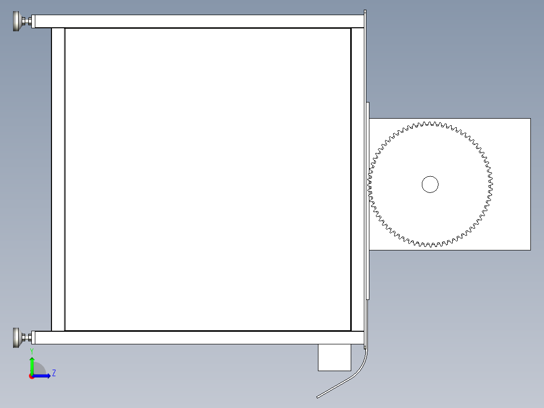 板材压平机左视图