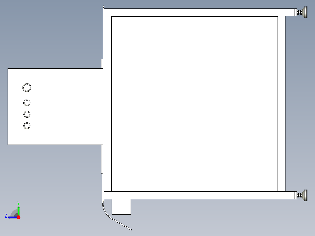 板材压平机右视图