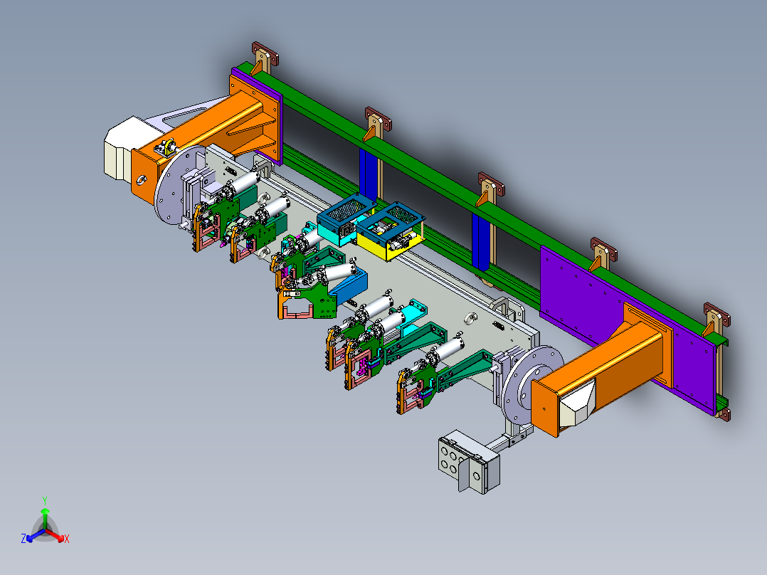 汽车纵梁组件的焊接工装与变位机