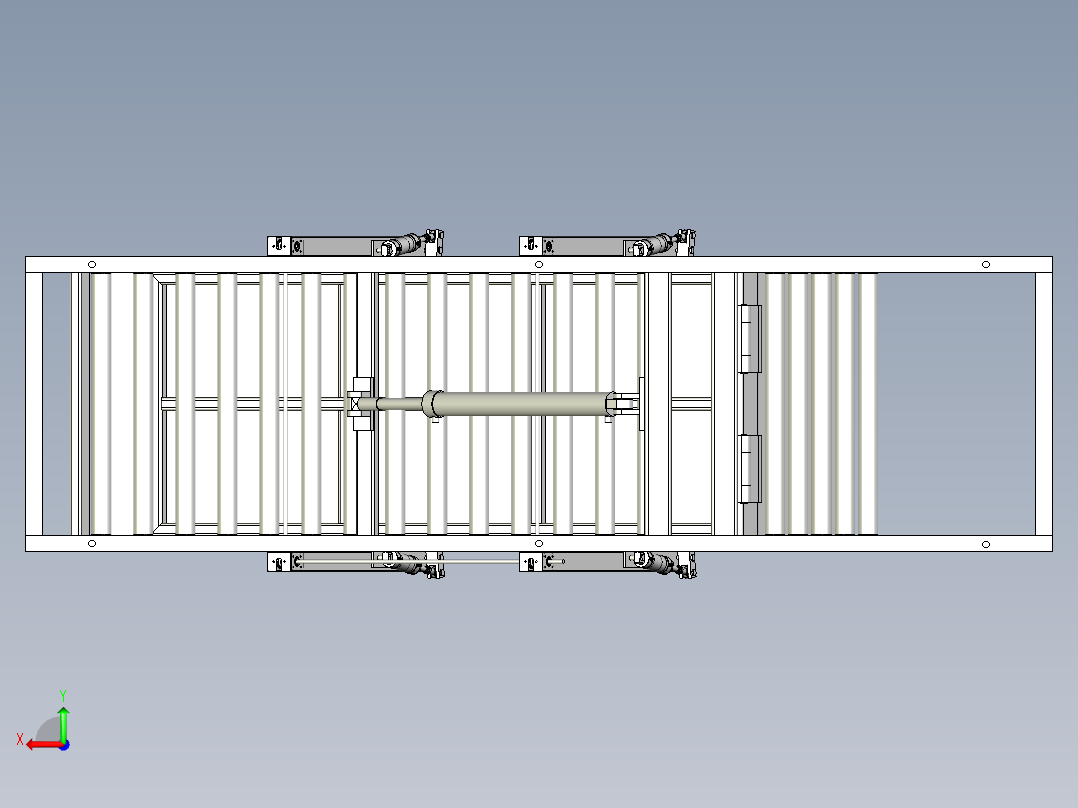 翻转立直机后视图