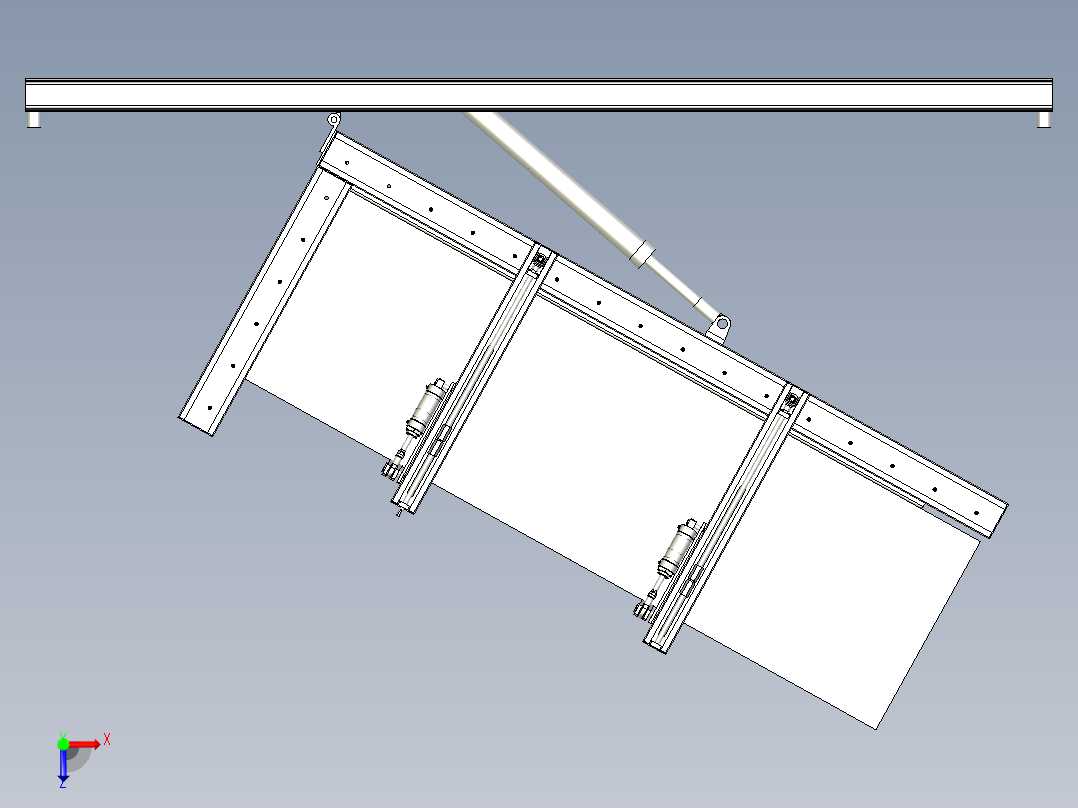 翻转立直机俯视图