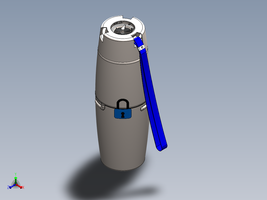 瓶子、罐子、桶(52)正等轴测图