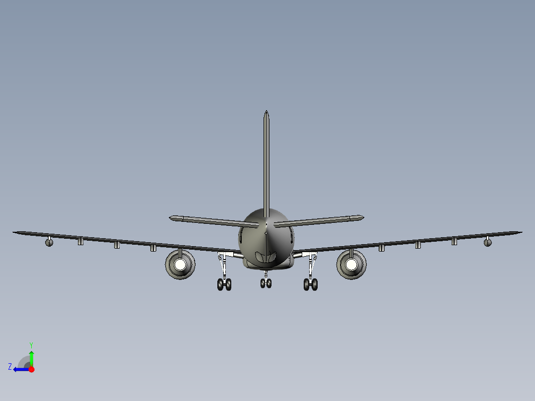 B2004217-波音 KC-46 飞机右视图