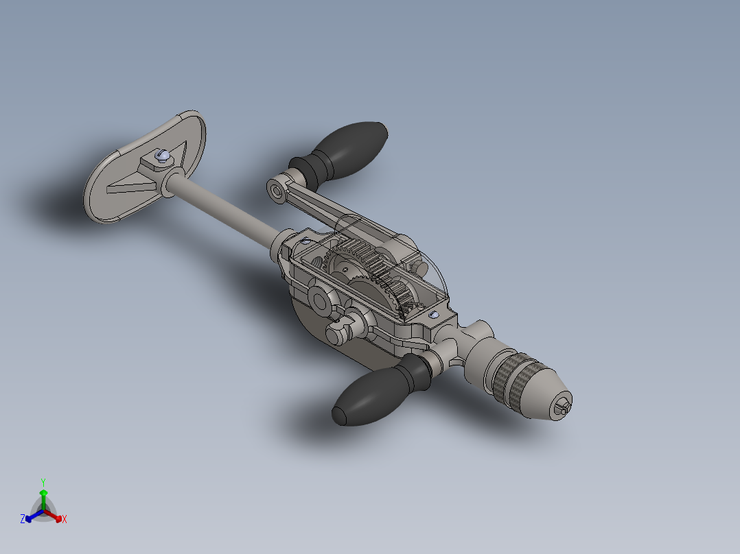 电钻(36)正等轴测图