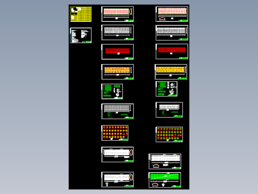 长春某中心网架工程结构图