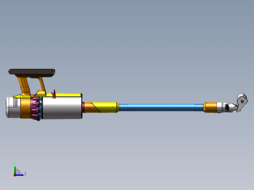 高效吸尘器、吸尘器、3D设计图、家用吸尘器模型左视缩略图