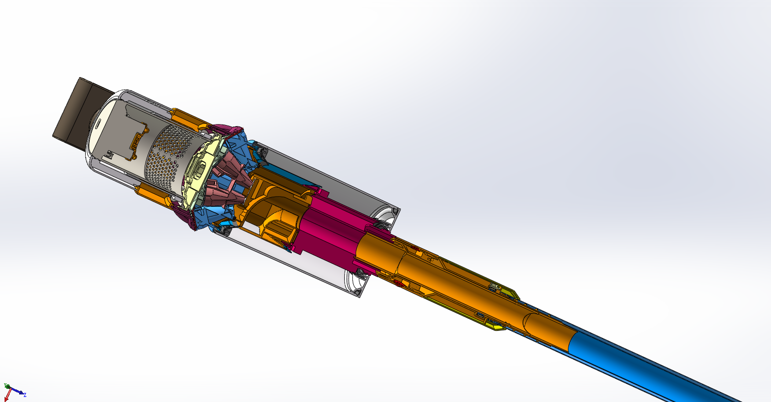 高效吸尘器、吸尘器、3D设计图、家用吸尘器模型