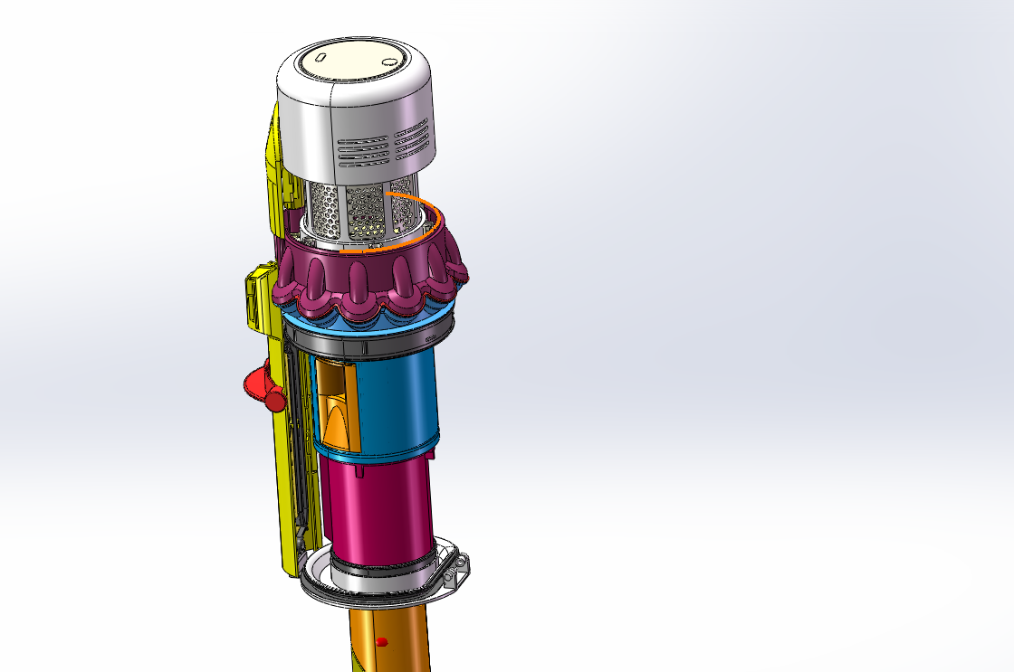高效吸尘器、吸尘器、3D设计图、家用吸尘器模型