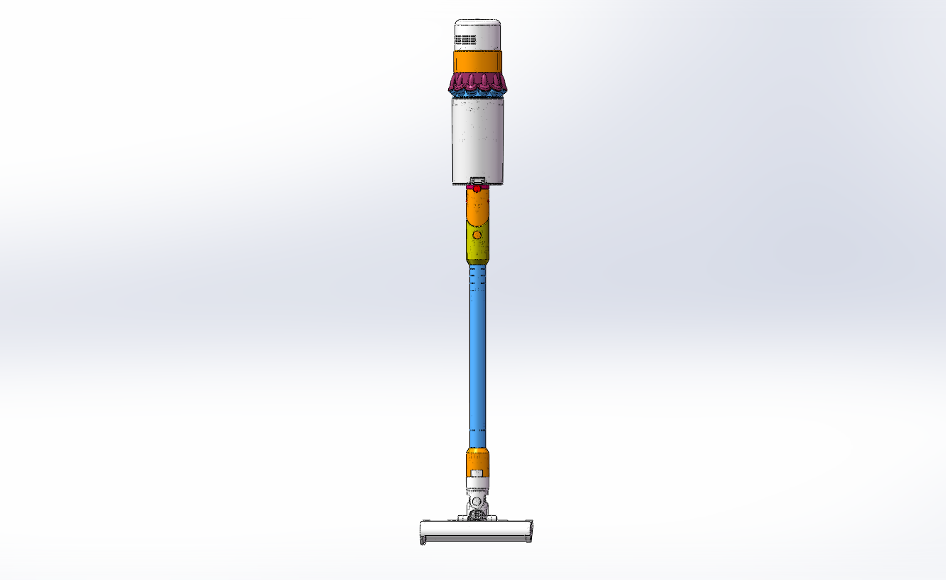 高效吸尘器、吸尘器、3D设计图、家用吸尘器模型