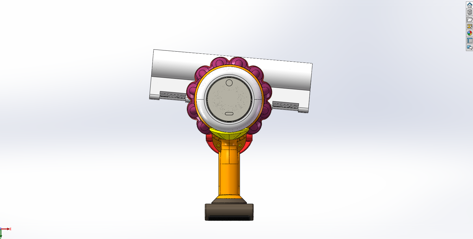 高效吸尘器、吸尘器、3D设计图、家用吸尘器模型