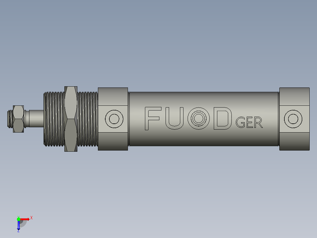 FY-MI气缸U型FY-32-40-U俯视图