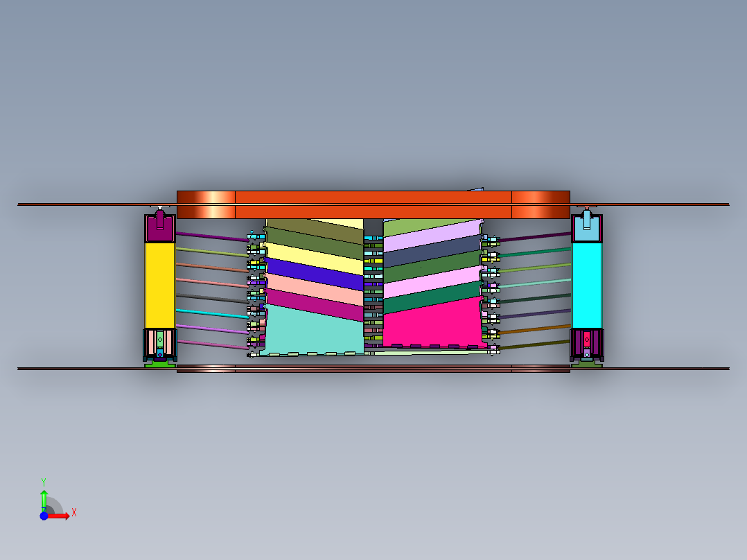 悬浮式拼接地板前视图