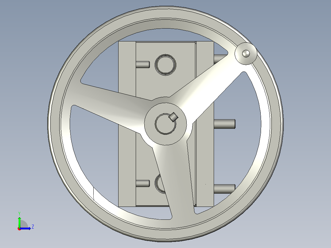 主轴竖向调节机构装配1116左视图