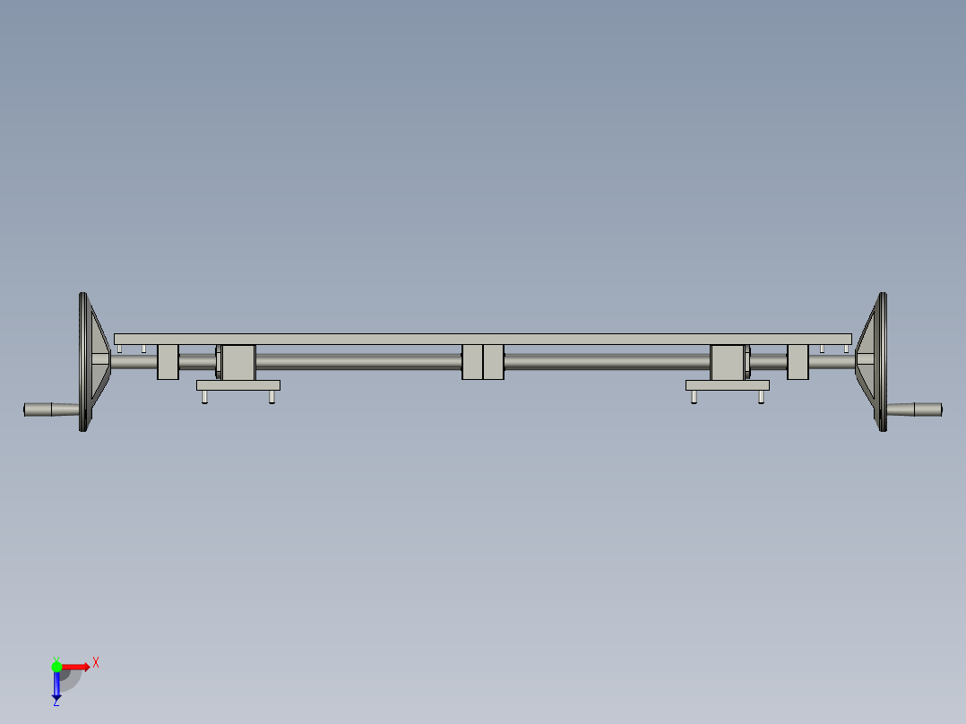 主轴竖向调节机构装配1116俯视图