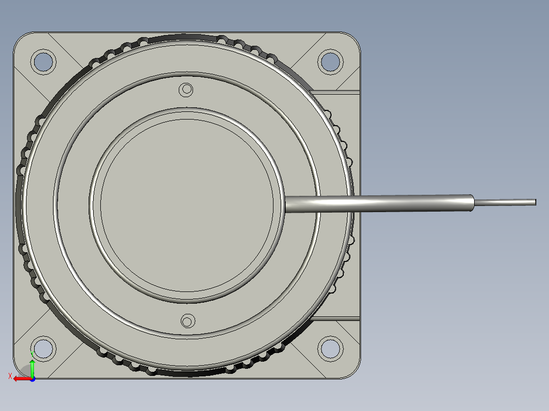 80型25w调速常规减速电机(1)后视图