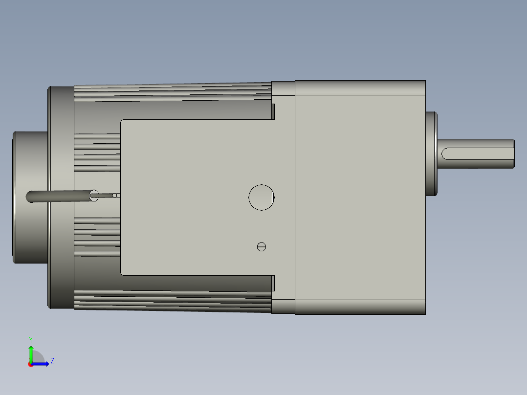 80型25w调速常规减速电机(1)左视图