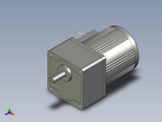 80型25w调速常规减速电机(1)正等轴测缩略图