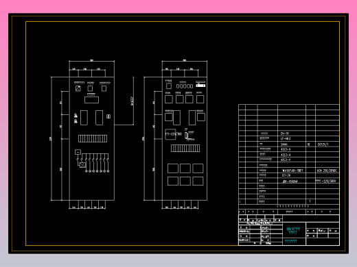 6KV变电所二次接线直流屏布置图直流屏