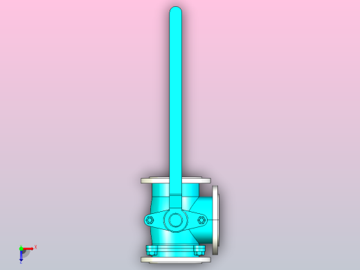 Q44-644-944-45-645-945F-Y-40 三通法兰球阀[250]俯视缩略图