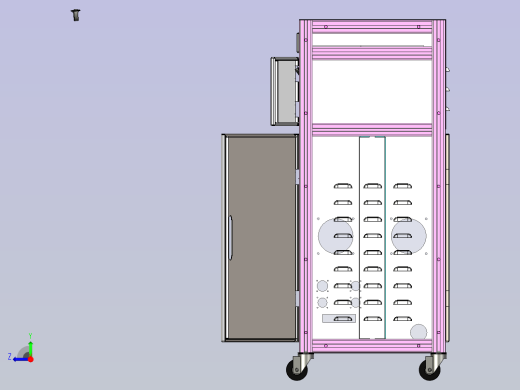 可移动电器柜右视缩略图