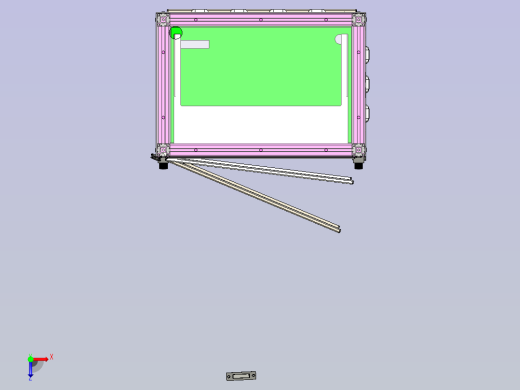 可移动电器柜俯视缩略图