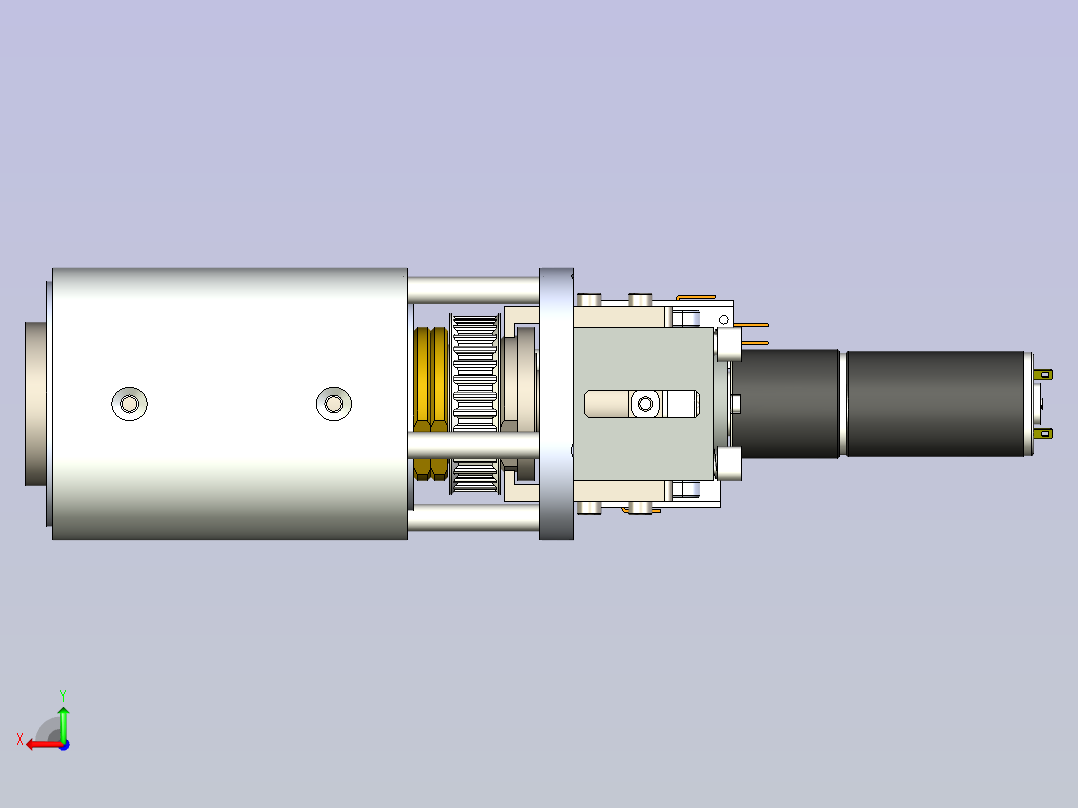 A0004085-ATC 转塔自动换刀CNC主轴电动驱动。适用于ISO 20刀夹。后视图