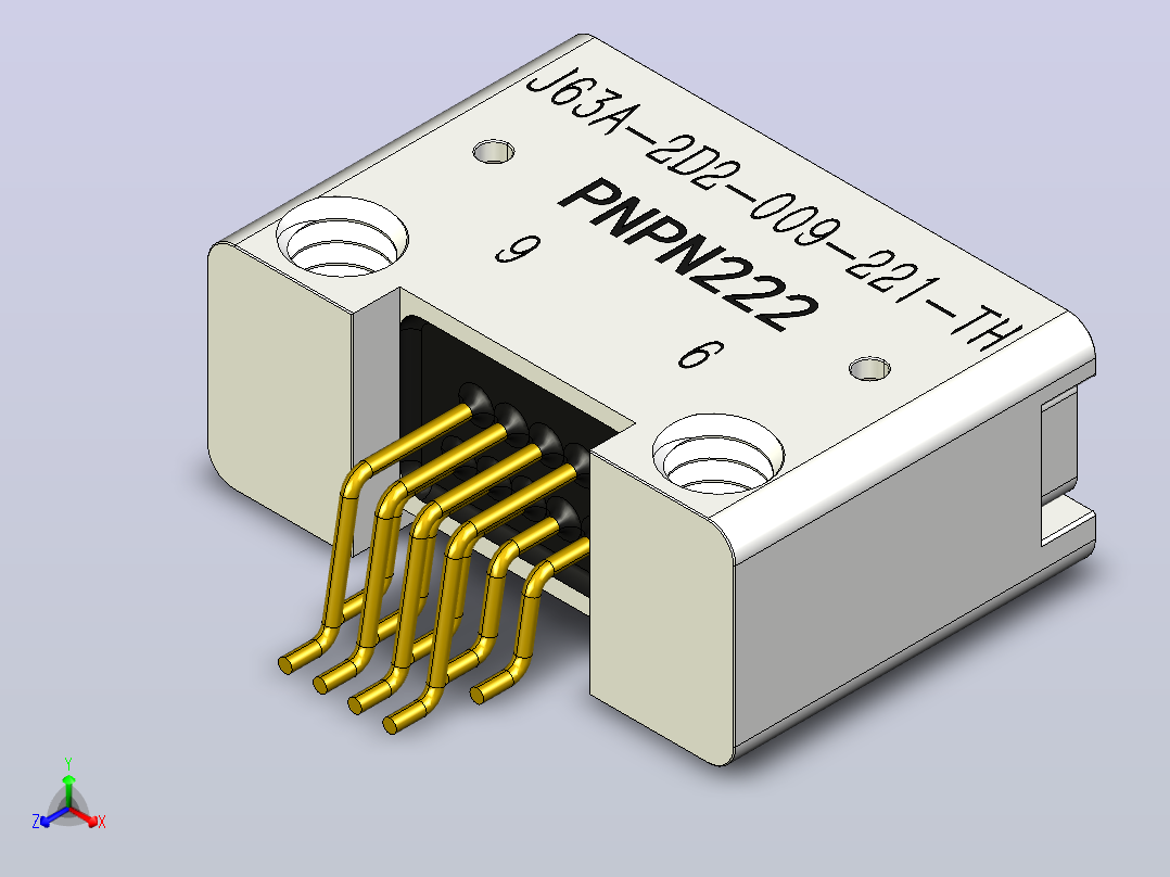 PCB连接器主视图