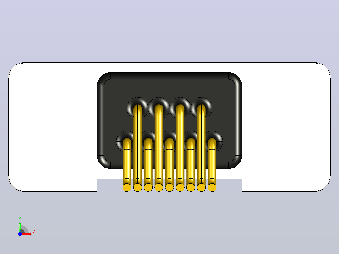 PCB连接器前视图