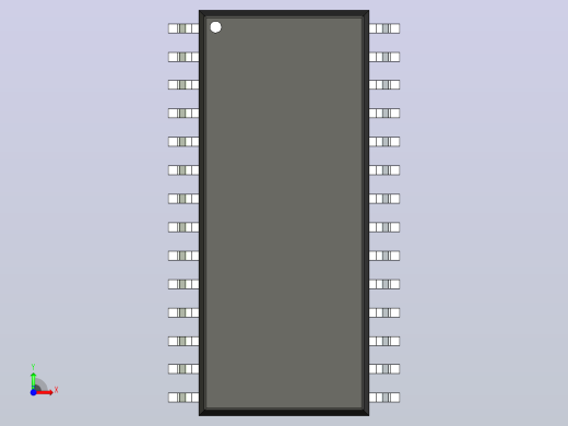 106x SOIC 封装（小外形集成电路）SOIC127P1031X259-28N前视缩略图