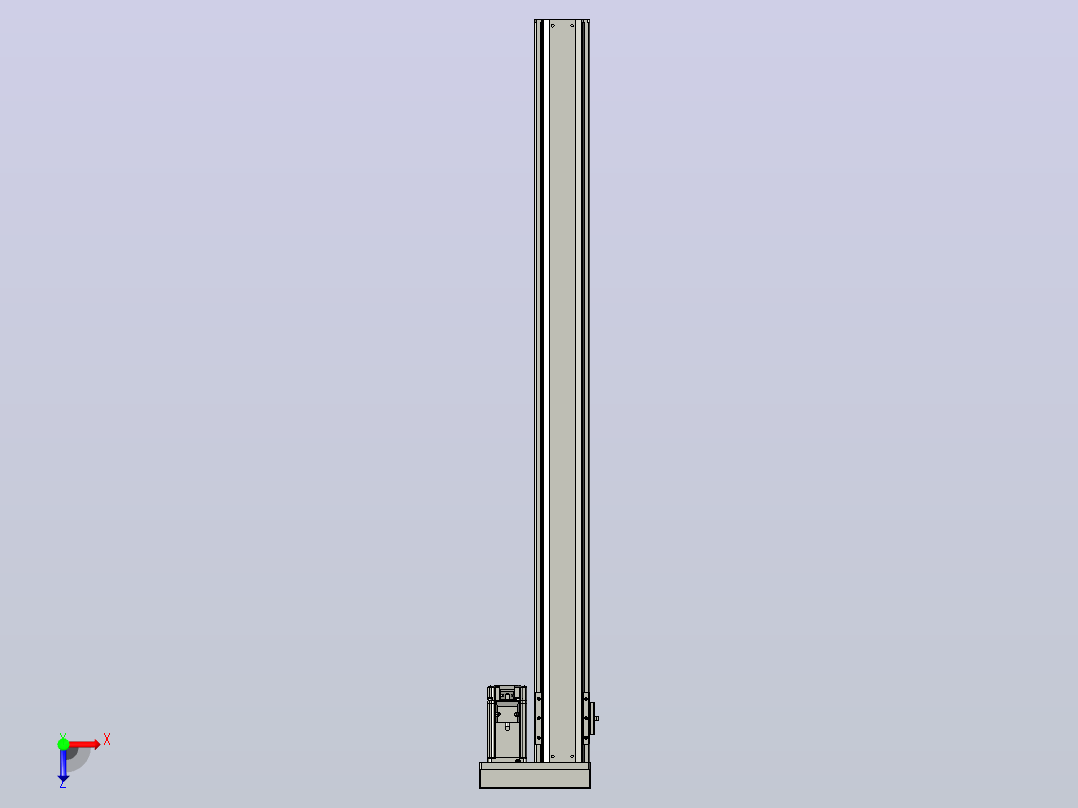 日规模组半封闭丝杆TPA-HNR-85S-1610C-L1000-ML-C-P20-N3俯视图